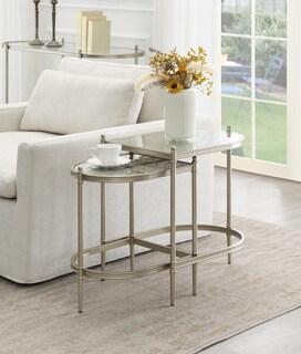 Foto 2 | Foto 2 | Set De Mesas Anidadas Acme Zaba En Metal Y Vidrio Templado - Venta Internacional.