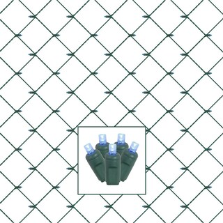 Foto 1 | Foto 1 | Set De Luces En Red Led Vickerman 120 Luces Azules Con Cable Verde - Venta Internacional.