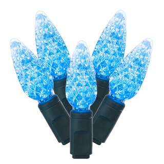 Foto 1 | Foto 1 | Guirnalda De Luces Navideñas Vickerman 100 Led C6 Verde Azulado De 10.4 M - Venta Internacional.