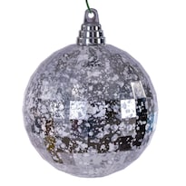 Adorno Navideño Vickerman Espejo Mercurio Plateado 4 75 Cm - Venta Internacional.