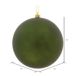 Foto 2 | Foto 2 | Adorno Bola Vickerman 10 Cm Verde Musgo Plástico Irrompible - Venta Internacional.