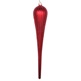 Foto 1 | Foto 1 | Adorno De Navidad Vickerman Gota Con Brillo Mate Rojo 15.75 Cm - Venta Internacional.
