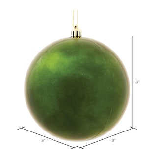 Foto 2 | Foto 2 | Adorno Vickerman Bola Verde Musgo De 8 Cm De Plástico Irrompible - Venta Internacional.