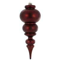 Adorno Vickerman Terminal Granate Mate 14 Cm Irrompible - Venta Internacional.