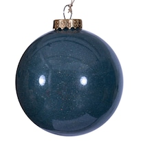 Adorno Navideño Vickerman Bola Azul Mezclilla 6'' Juego De 2 - Venta Internacional.