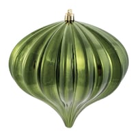 Adorno Navideño Vickerman Cebolla Brillante Verde Musgo 5.7 Cm - Venta Internacional.