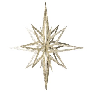 Foto 1 | Foto 1 | Adorno Navideño Estrella Vickerman 32 Cm Iridiscente Champagne - Venta Internacional.