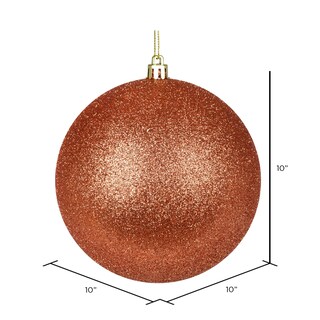 Foto 2 | Foto 2 | Adorno Vickerman Bola De Brillo Coral 10 Cm Plástico Irrompible - Venta Internacional.