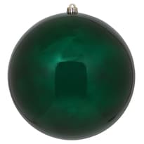 Adorno Vickerman Bola Brillante Verde Medianoche 8 Cm Irrompible - Venta Internacional.