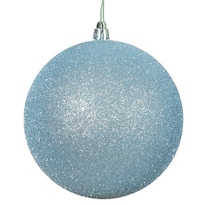 Adorno Bola Brillante Vickerman Azul Bebé 3 Cm Paquete De 12 - Venta Internacional.