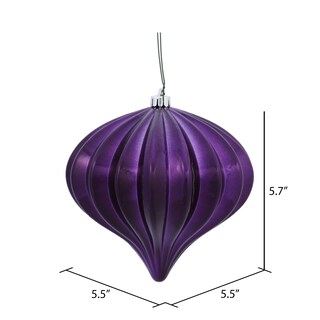 Foto 3 | Foto 3 | Adorno Navideño Vickerman Ciruela Brillante Cebolla 5.7 Cm Juego De 3 - Venta Internacional.