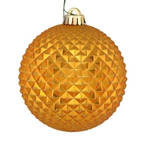 Adorno Bola De Brillo Durian Dorado Antiguo Vickerman X6 - Venta Internacional.