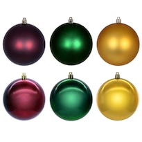 Conjunto De Adornos Vickerman 3'' Burdeos Dorado Y Verde 24 Piezas - Venta Internacional.