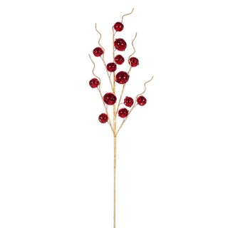 Foto 1 | Foto 1 | Spray Artificial Vickerman Con Cascabeles Metálicos Rojos (paquete De 2) - Venta Internacional.