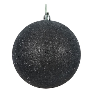 Foto 1 | Foto 1 | Adorno Bola Negra Con Brillo Vickerman 12 Cm Plástico Irrompible - Venta Internacional.