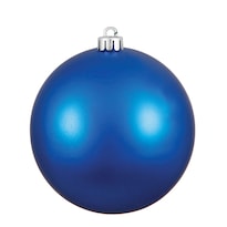 Juego De 12 Adornos Navideños Vickerman Azul Mate - Venta Internacional.