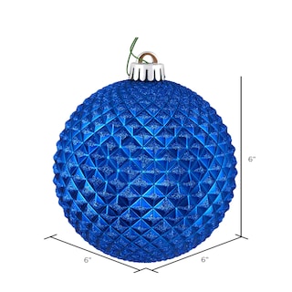 Foto 2 | Foto 2 | Adorno Bola Brillante Durian Azul Vickerman 6 Cm 4 Por Bolsa - Venta Internacional.