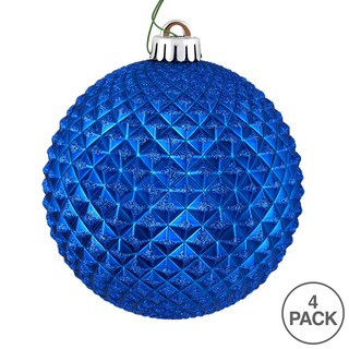 Foto 3 | Foto 3 | Adorno Bola Brillante Durian Azul Vickerman 6 Cm 4 Por Bolsa - Venta Internacional.