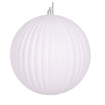 Adorno Vickerman Bola Blanca Mate Con Línea De 6 Cm De Diámetro Paquete De 4 - Venta Internacional.