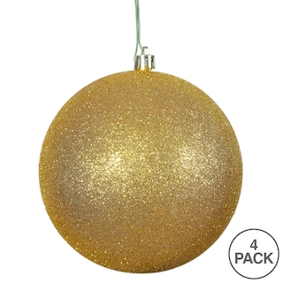 Foto 3 | Foto 3 | Adorno Vickerman Bola Dorada Antigua Con Brillo 6 Cm Paquete De 4 - Venta Internacional.