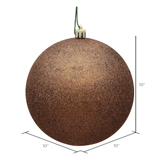 Foto 2 | Foto 2 | Adorno Vickerman Bola Brillante De 10 Cm En Color Moca De Plástico Irrompible - Venta Internacional.