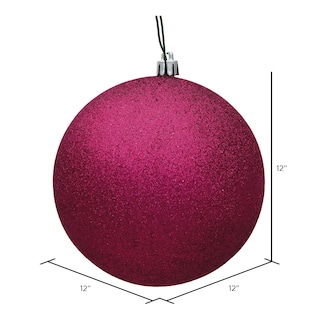 Foto 2 | Foto 2 | Adorno Vickerman Bola Brillante Fucsia 12 Cm Irrompible - Venta Internacional.