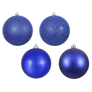 Foto 5 | Foto 5 | Adorno Navideño Vickerman Bola Brillante Cobalto 4 75 Cm 4 Piezas - Venta Internacional.