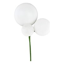 Adorno En Pincho Vickerman Blanco De Plástico Irrompible - Venta Internacional.