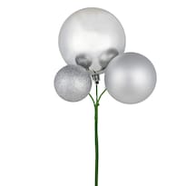 Adorno Pick Vickerman Plateado De Plástico Irrompible - Venta Internacional.