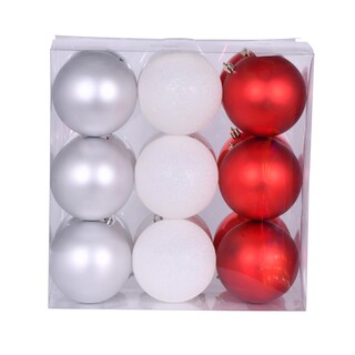 Foto 3 | Foto 3 | Surtido De Adornos Vickerman Rojo Blanco Y Plata 18 Por Caja - Venta Internacional.