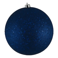 Adorno Bola De Lentejuelas Vickerman 6 Cm Azul Marino Paquete De 4 - Venta Internacional.