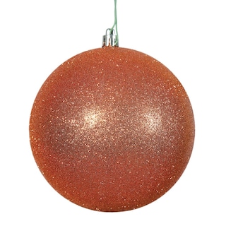 Foto 1 | Foto 1 | Adorno Vickerman Bola De Brillo Naranja Satinado X12 - Venta Internacional.