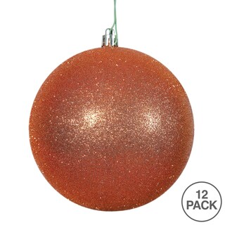 Foto 5 | Foto 5 | Adorno Vickerman Bola De Brillo Naranja Satinado X12 - Venta Internacional.