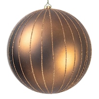 Adorno Navideño Esfera Brillante Mate Mocha Vickerman 6 Cm - Venta Internacional.