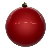 Adorno Vickerman Bola Perla Roja Con Uv Perforada 8 Cm 1 Unidad - Venta Internacional.