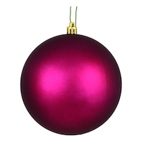 Adornos Vickerman Bola De Plástico Mate Color Rojo Bayas 6 Cm Paquete De 4 - Venta Internacional.