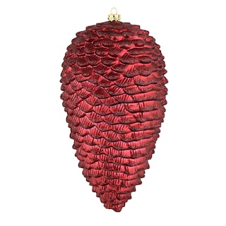 Foto 1 | Foto 1 | Adorno Navideño Vickerman Piña De Pino Mate Con Brillo Vino 10 Cm - Venta Internacional.
