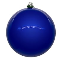 Adorno Vickerman Bola Uv Perla Azul Cobalto 3 Cm 12/un - Venta Internacional.
