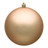 Adorno Bola Café Latte Mate Vickerman 8 Cm De Plástico Irrompible - Venta Internacional.