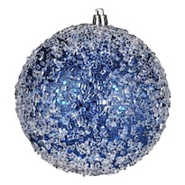 Adornos Vickerman Bolas De Granizo Con Brillo Azul Medianoche 4 Cm 6 Piezas - Venta Internacional.