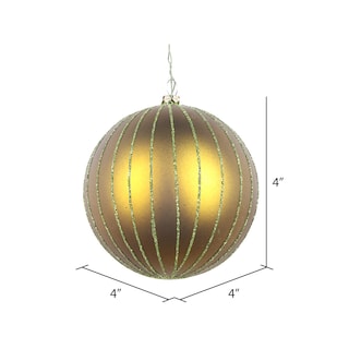Foto 2 | Foto 2 | Adorno Navideño Vickerman Bola Verde Oliva Mate Con Brillo X4 - Venta Internacional.