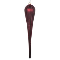 Adorno Navideño Vickerman Burdeos Mate Con Brillo 40 Cm Paquete De 2 - Venta Internacional.