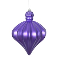 Adorno Navideño Vickerman Cebolla Mate Morado De 6 Cm - Venta Internacional.