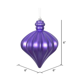 Foto 2 | Foto 2 | Adorno Navideño Vickerman Cebolla Mate Morado De 6 Cm - Venta Internacional.