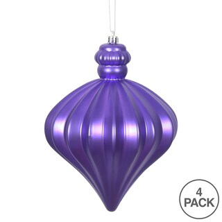 Foto 3 | Foto 3 | Adorno Navideño Vickerman Cebolla Mate Morado De 6 Cm - Venta Internacional.