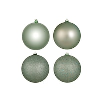 Set De Adornos Vickerman Frosty Mint 6 Cm Bola Con 4 Acabados X4 - Venta Internacional.