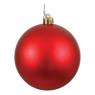 Foto 1 | Foto 1 | Adorno Navideño Vickerman Bola Roja Mate 20 Cm Plástico - Venta Internacional.