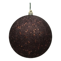 Adorno Navideño Vickerman Bola De Lentejuelas Chocolate 10 Cm - Venta Internacional.