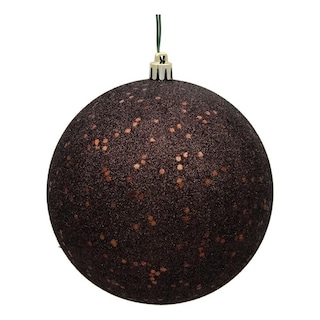 Foto 1 | Foto 1 | Adorno Navideño Vickerman Bola De Lentejuelas Chocolate 10 Cm - Venta Internacional.