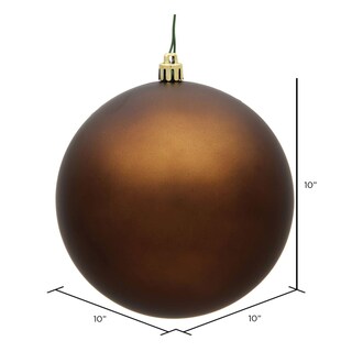 Foto 2 | Foto 2 | Adorno Navideño Vickerman Bola Plástica Mate Mocha De 10'' - Venta Internacional.